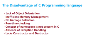 the Disadvantages of C Programming