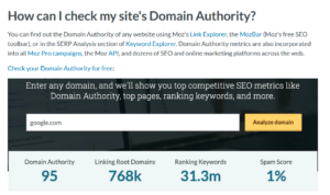 How Can I Check my Site's Domain Authority?