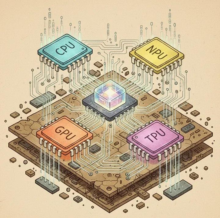Modern RISC-V systems are built as SoCs.
CPU, GPU, and AI accelerators
are integrated into one chip.