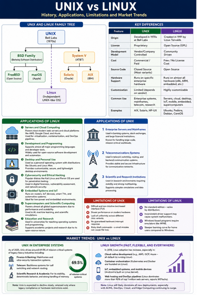 The Difference Between Linux and Unix