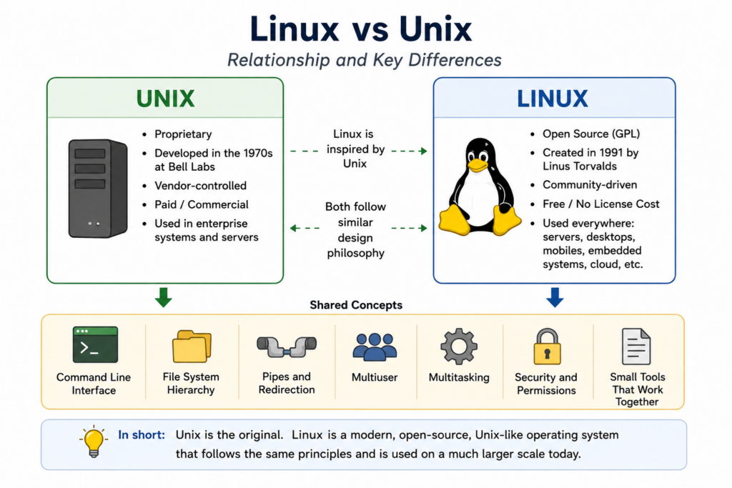 Linux vs Unix Kernel Philosophy