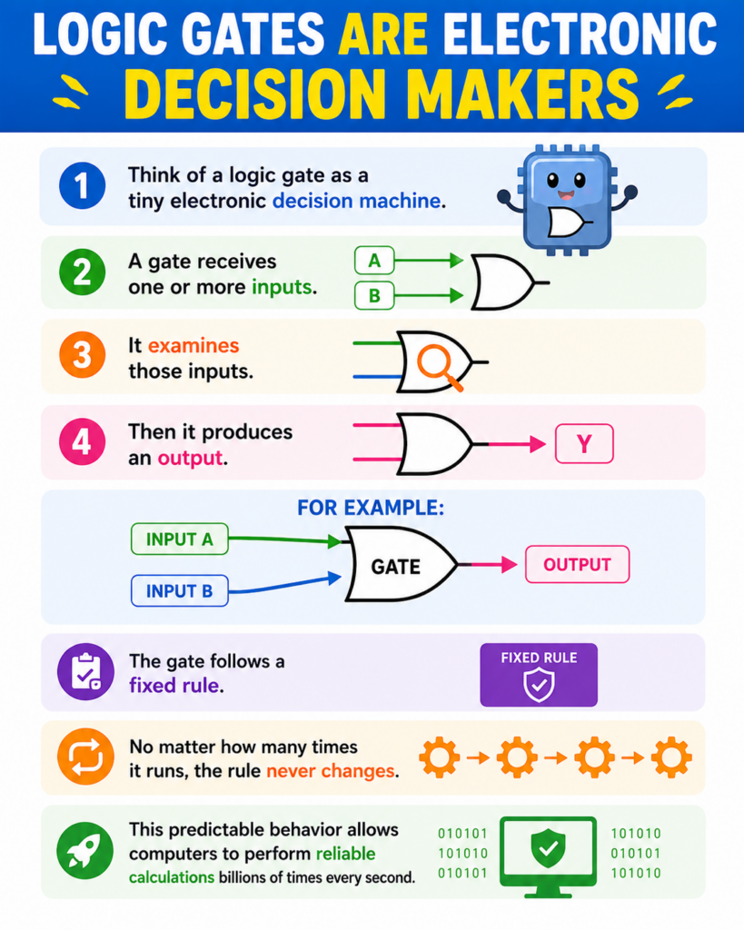 Logic Gates Are Electronic Decision Makers