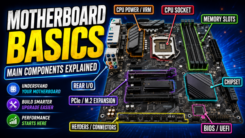 What Is a Motherboard? Understanding the Basic Components of a Computer Motherboard