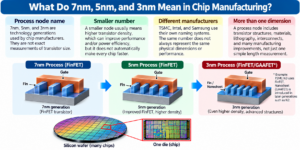 3，5，7nm in Chip Manufacturing