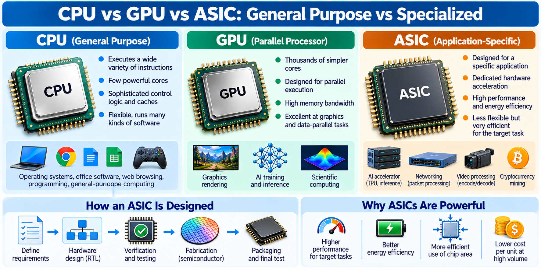 CPU,GPU,ASIC